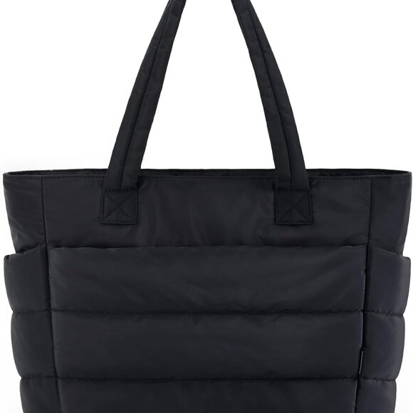 Women's Cotton Tote Bag Large Capacity Water-Resistant Travel Work Bag - Picture 1 of 7